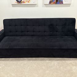Velvet Futon Couch