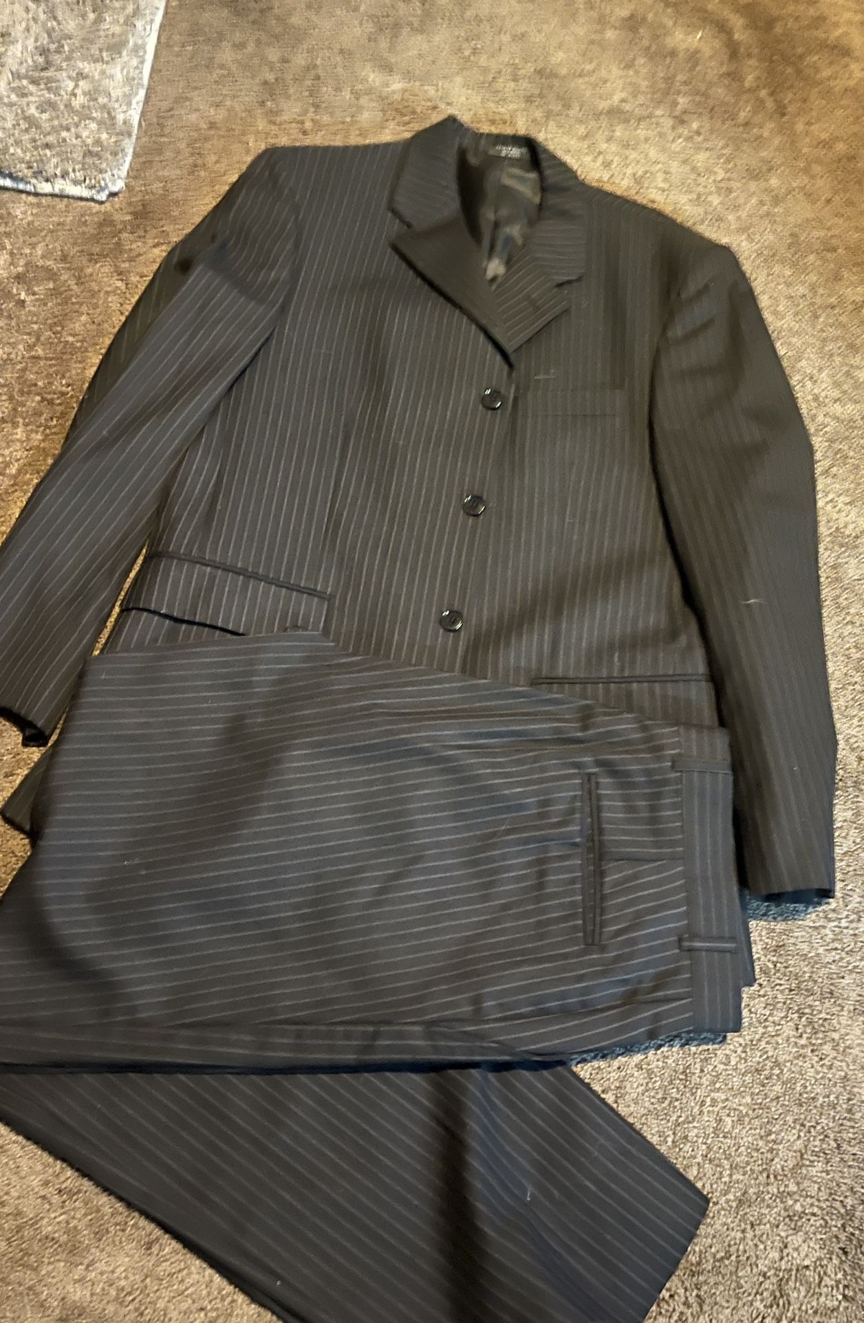 Black Pinstripe Suit