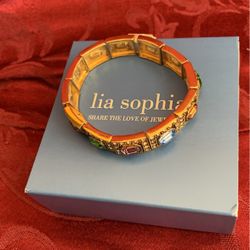 Pastel Clear & Gold Bracelet