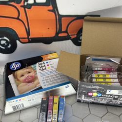 Printer Ink HP Ink One 564XL Black, Several 564 Color Ink Cartridges See Description For Mor