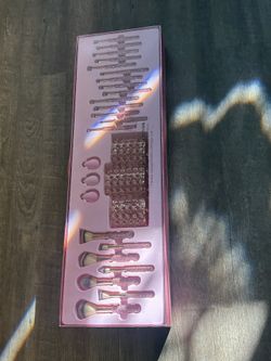 Glitz & Glam Pink Rhinestone Brush Set