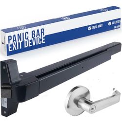 FH-950B Commercial Panic Exit Device Push Bar w/ Lever Handle open box