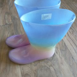 $8→$5 Kids' Cece Rain Boots - Cat & Jack™ Blue, Size Kid/Youth 5 