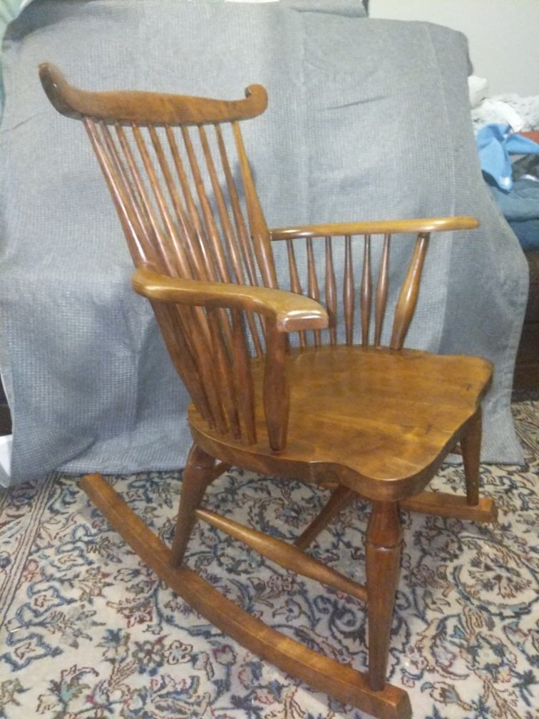 Adorable antique children's rocking chair