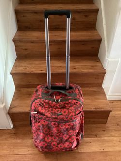 Sadaki Roller Bag Carry On Luggage.Dimensions are:14”W —7-1/2” D—- 19”H
