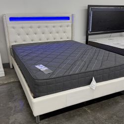New Queen Bed Frame With Mattress 