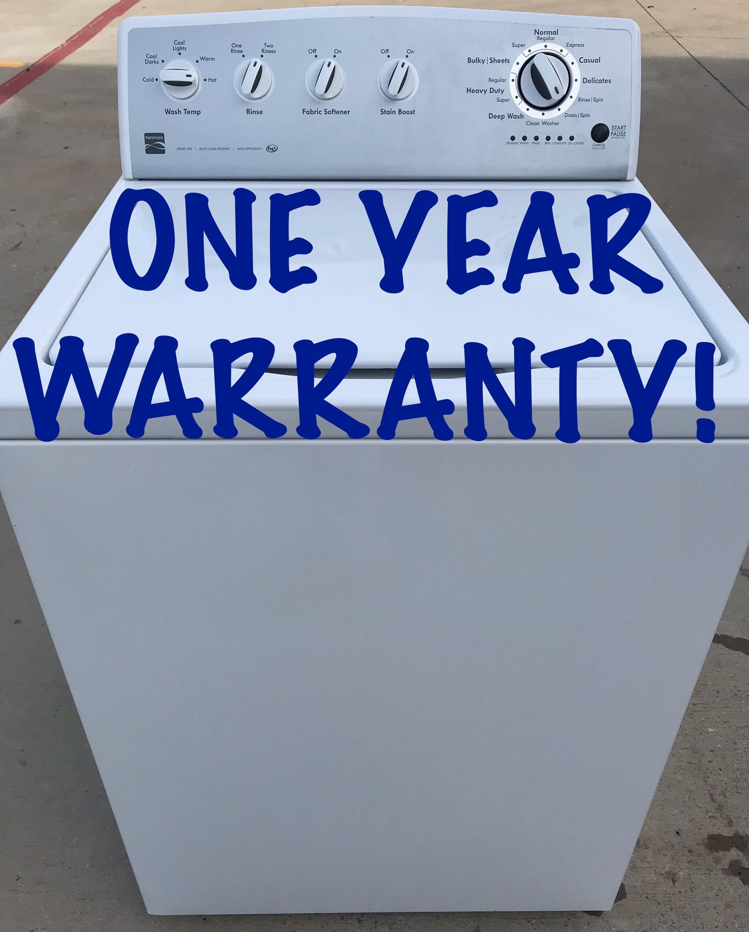 Washer Heavy Duty Large Capacity With Year Warranty