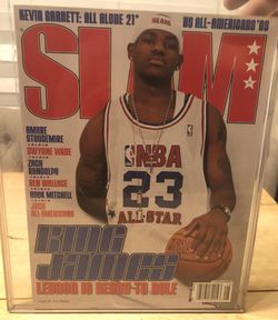 1st Lebron James Slam Magazine Cover Mint Condition as well as