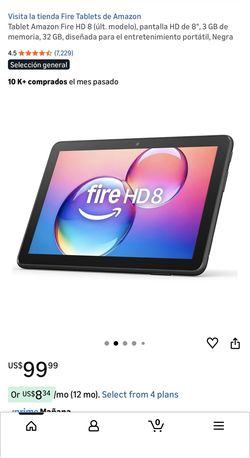 Amazon Fire HD 8 Tablet (latest model), 8″ HD display, 3GB memory, 32GB storage, designed for portable entertainment, Black