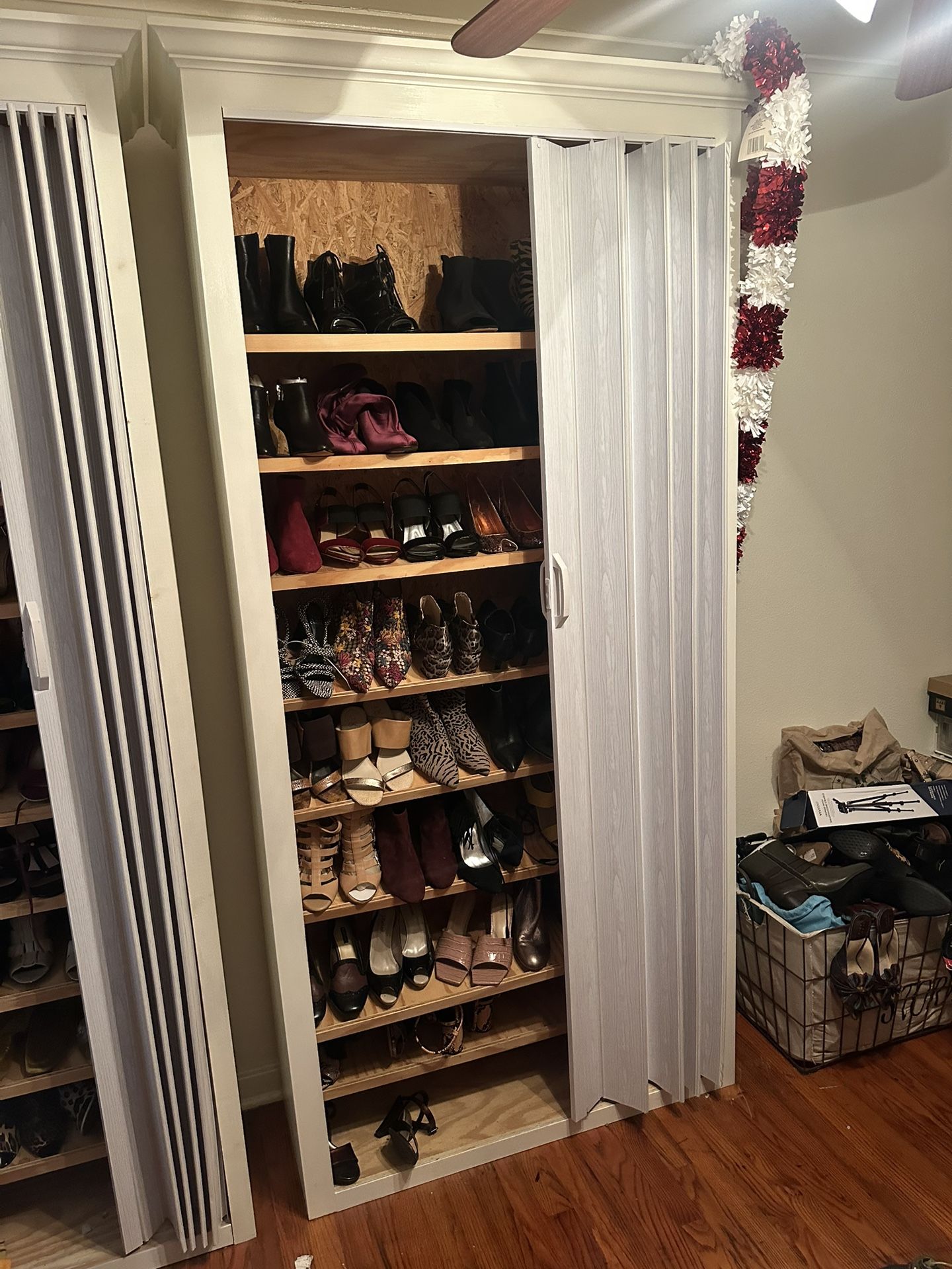 2 Custom Built Wooden Shoe Storages