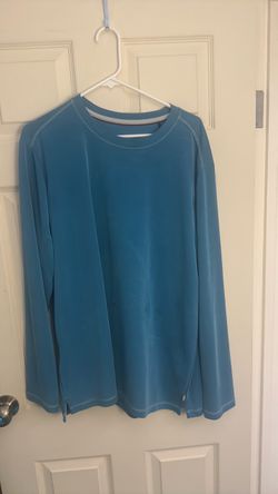 Tommy Bahama Blue  Long Sleeve Crewneck Shirt