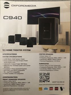 Oxford media 5.1 Home Theater System 