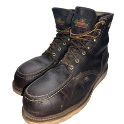 Thorogood (contact info removed) Men's 6" Leather WP Steel Toe Work Boots Brown Size 11 D