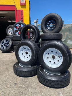 Trailer wheels and tires ST225/75/15” westlake