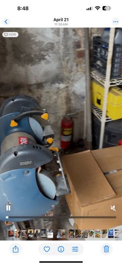 Ryobi bench grinder with homemade stand