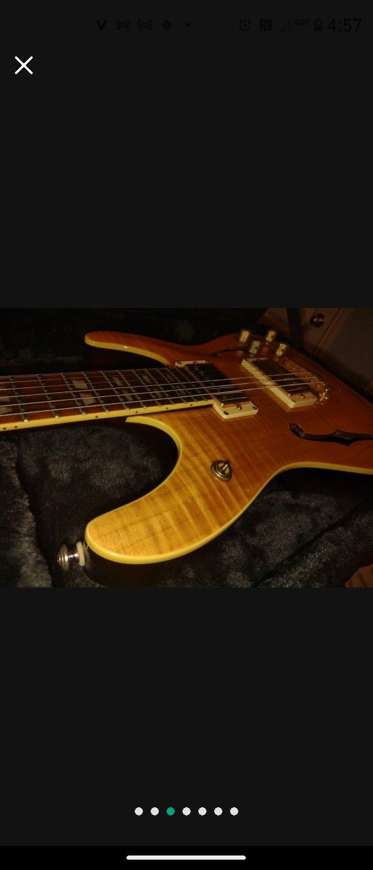 C/SH-1 Schecter Semi Howl Guitar EXC* Pro Fret-level Setup Push/ Pop/ Kill