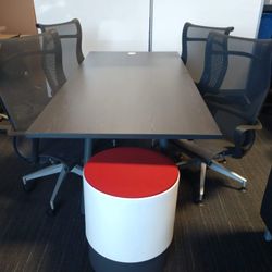 72" x 36" Dark Gray/Blue Table 