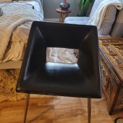 Full Leather Art Deco Chair