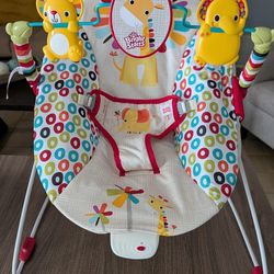 Baby bouncer seat  vibrates