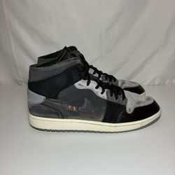 Nike Air Jordan 1 Mid Craft Inside Out Gray Basketball Shoes Men’s 13 DM9652-001