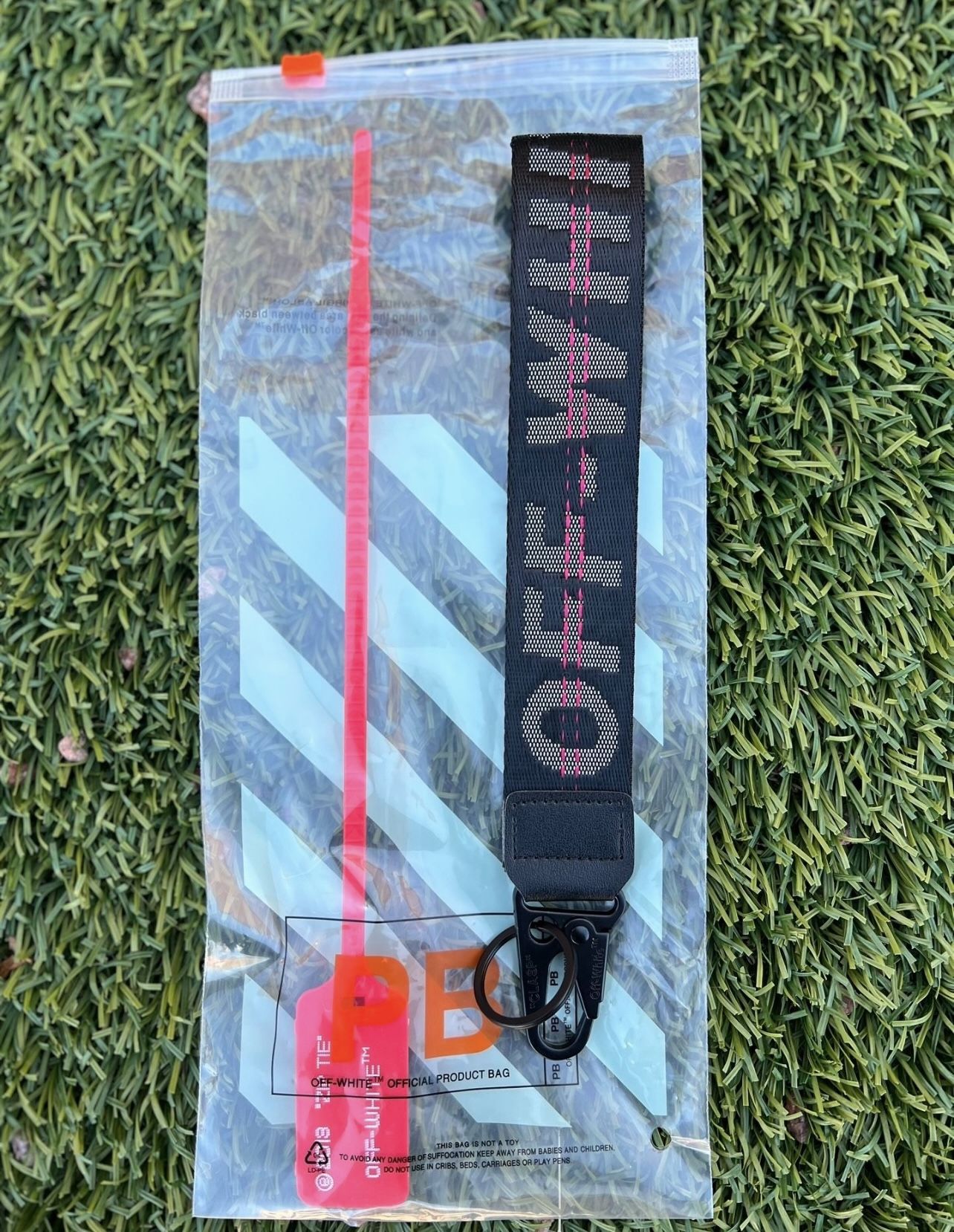 Off White Keychain Black Brand New