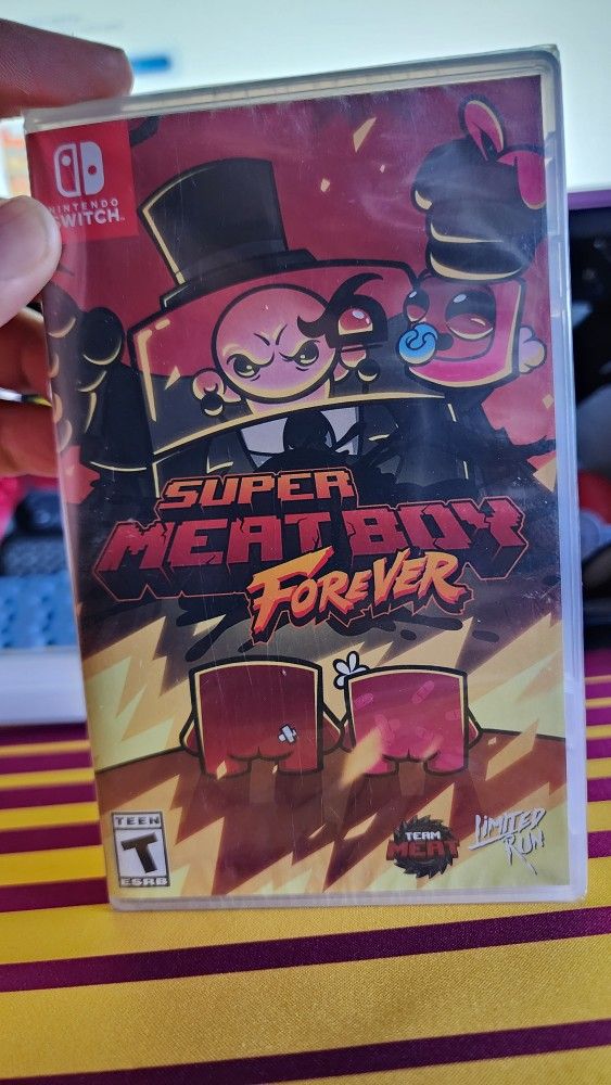 Sealed Limited Run Super Meat Boy Forever for Nintendo Switch 
