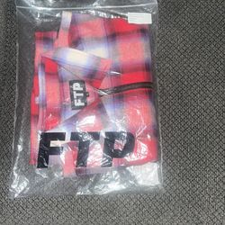 FTP Red Plaid Zip Up 