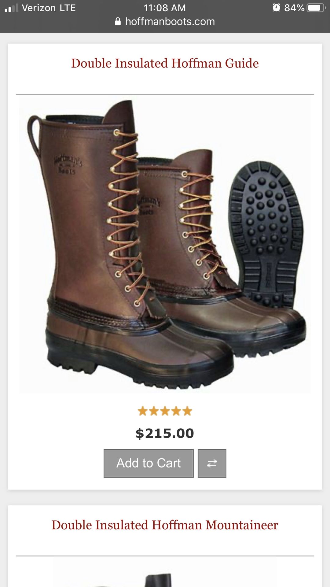 Hoffman Winter Pac/ Climbing Boots