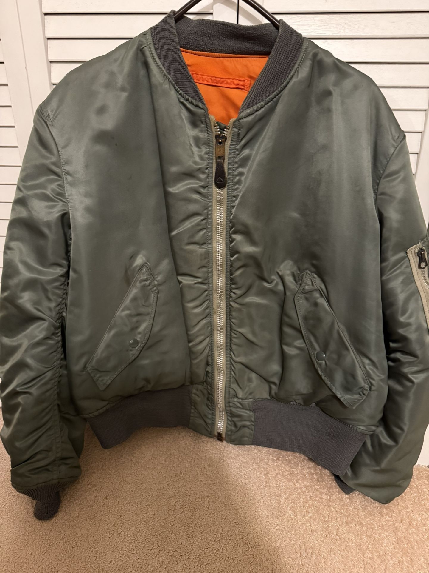 Mens Flight Jacket, Large