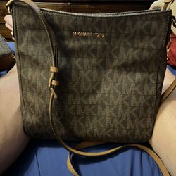Genuine Leather Michael Kors Crossbody Bag 
