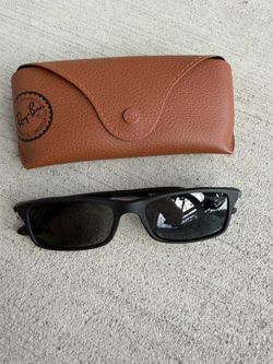 Ray-Ban RB7017 5196 Black Rectangular Sunglasses 54-17 Prescription Lenses w/ Case