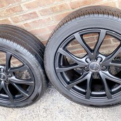 18” Audi A6 Rims And Tires Sensors Are Included 5x112 Bolt Pattern