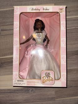 Birthday Wishes Barbie African American" doll