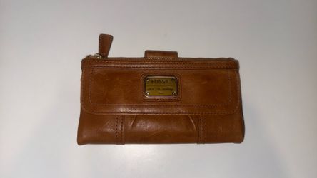Fossil Long Live Vintage 1954 Wallet Leather Rare Timeless Brown