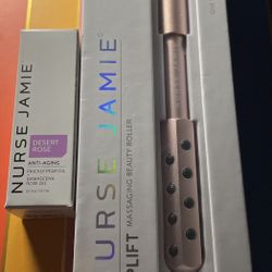 Nurse Jamie Uplift Facial Beauty Massaging Beauty Roller Wand + Serum $145 NIB