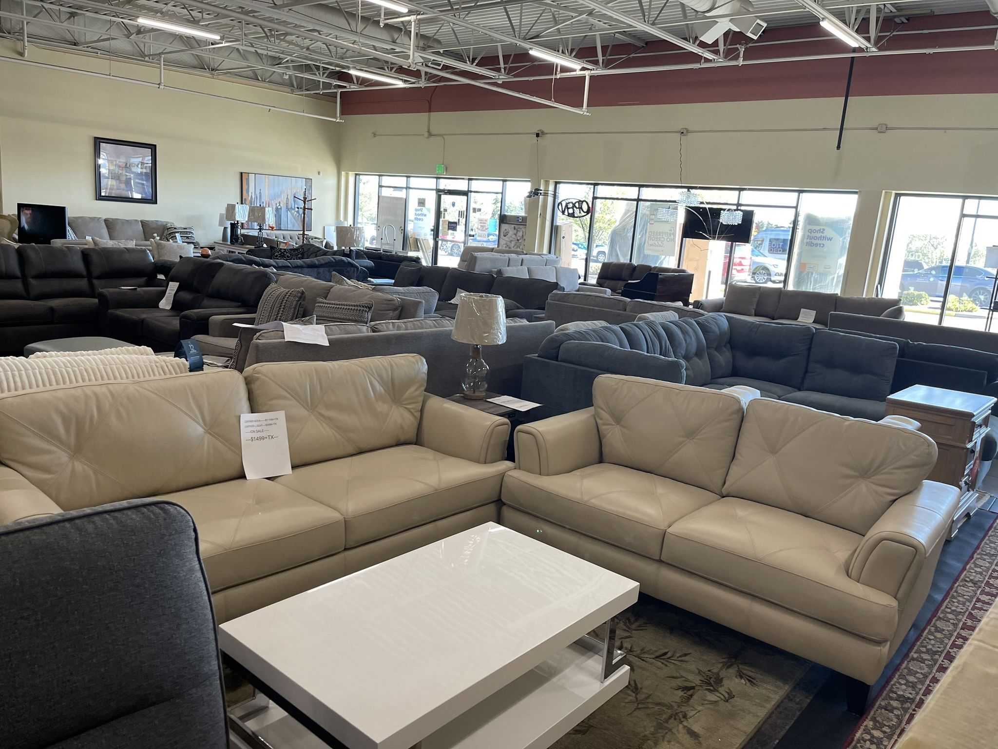 Leather Sofa & Leather Love Seat On Sale