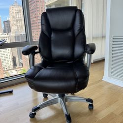 Realspace® Cressfield Bonded Leather High-Back Executive Chair