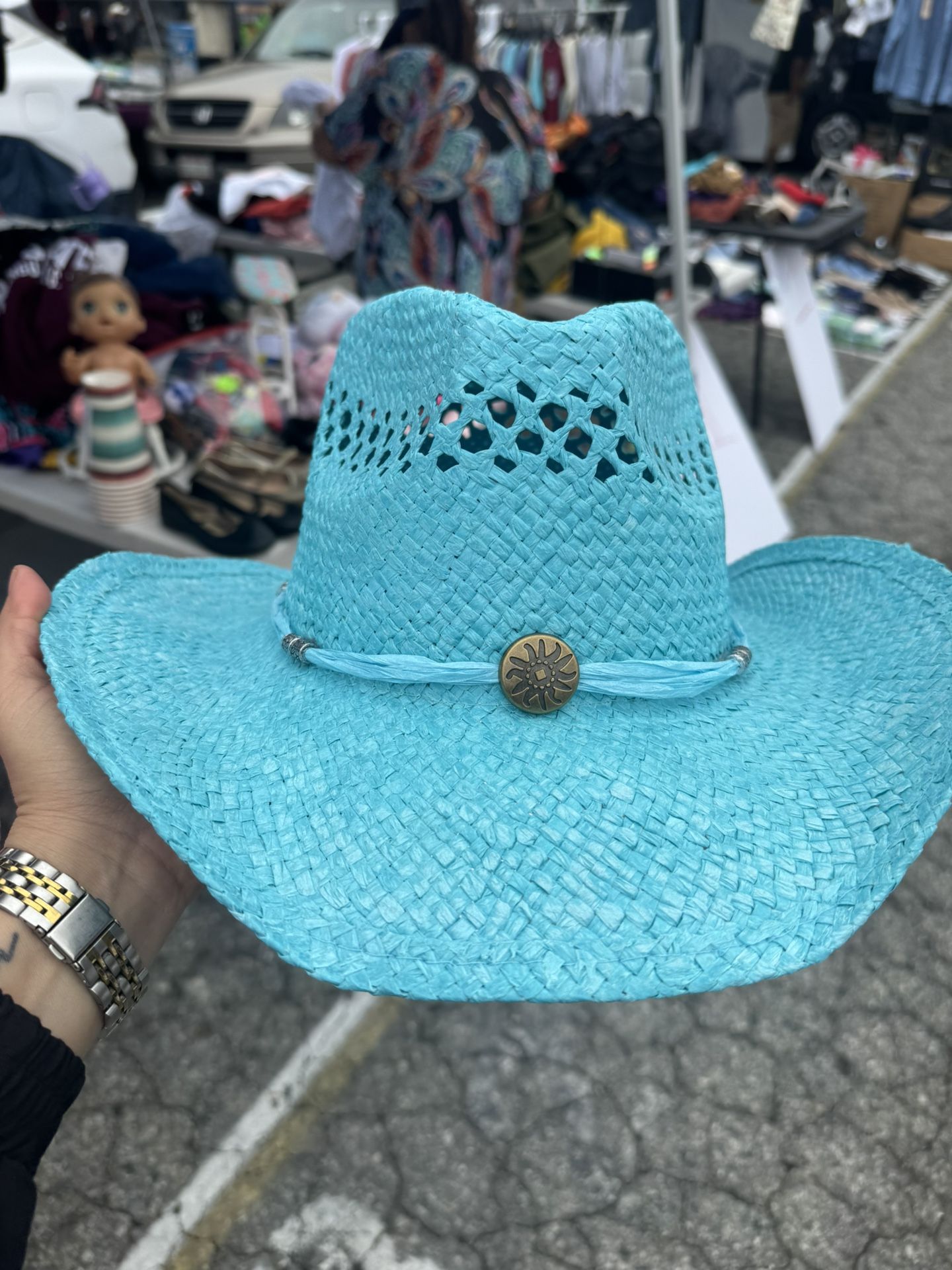 Cowgirl hat turquoise 