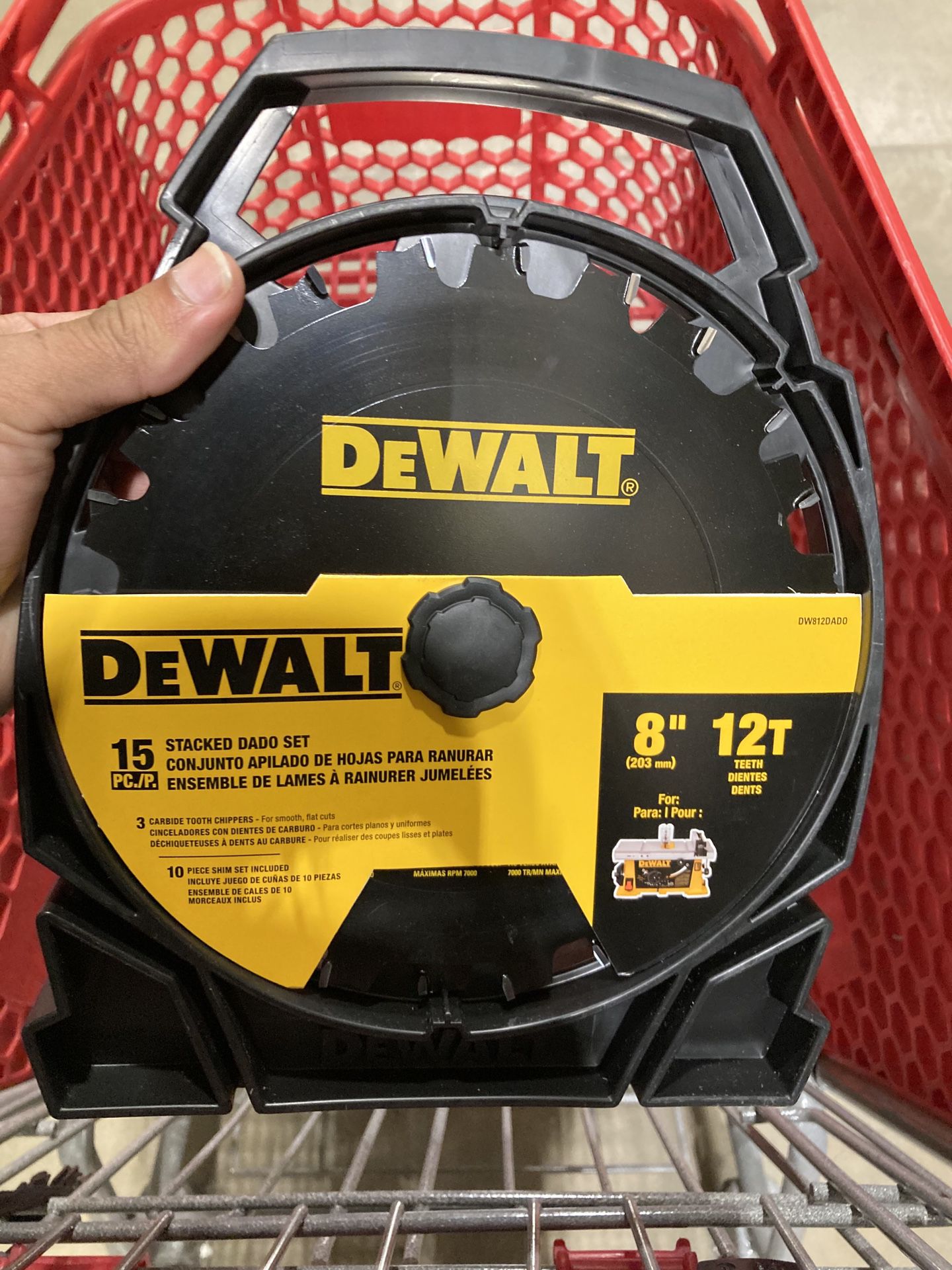 dewalt 8-in 12-tooth carbide dado miter/table saw blade (3 available)