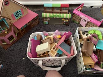 Calico Critters House, Market, Bakery, Food Truck 