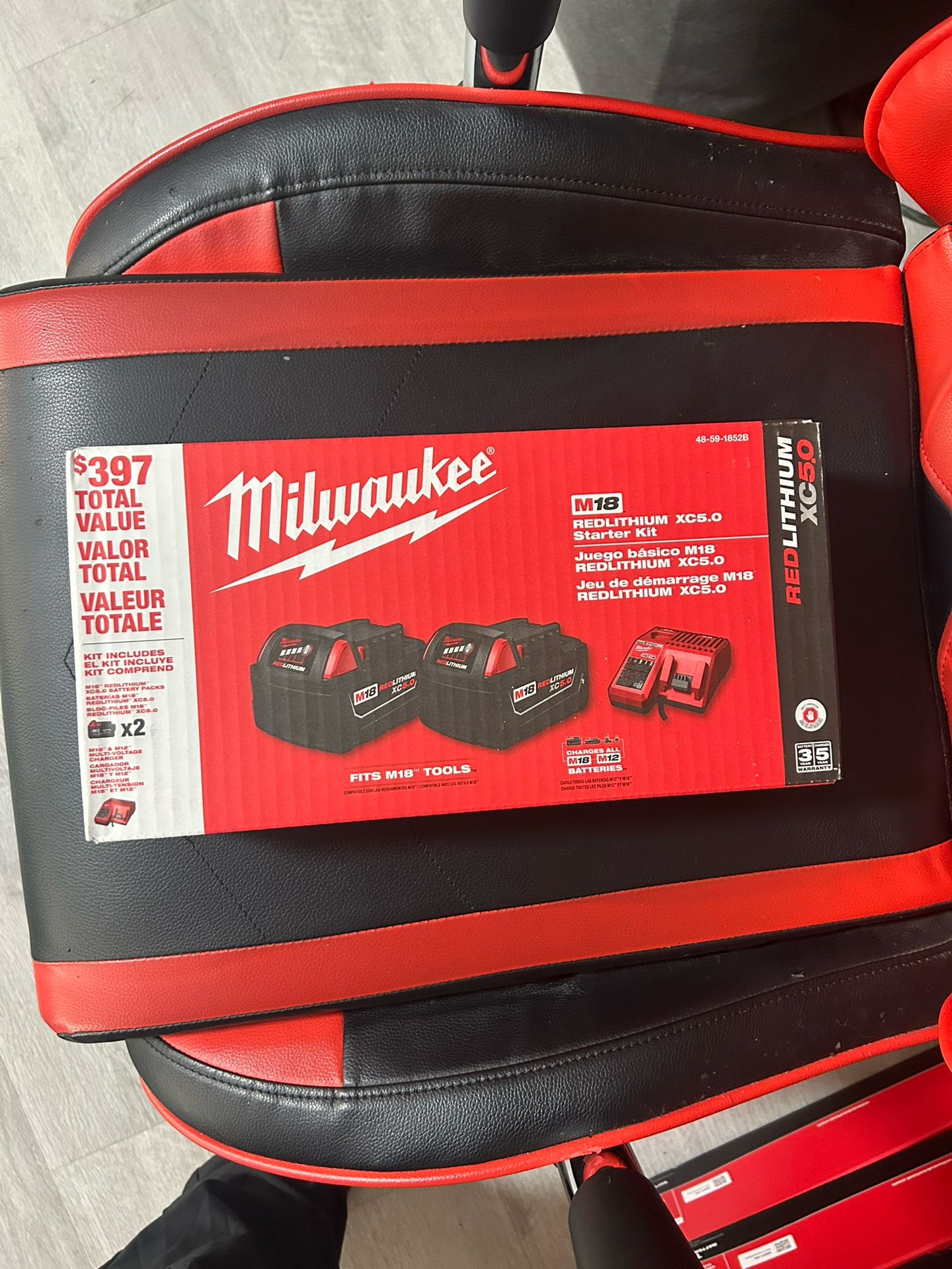 M18 5.0 Battery Combo With Charger New Sealed Firm Price