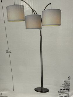 Hampton Bay 78” 3 Light Floor Lamp New In Box
