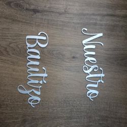 Nuestro Bautizo Cake Topper 