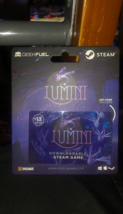 LUMINI (DOWNLOADABLE STEAM GAME) $13 VALUE