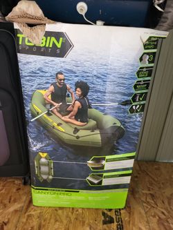 Inflatable Boat 3 Person With Paddles And Pump