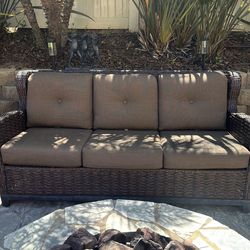 Wicker couch