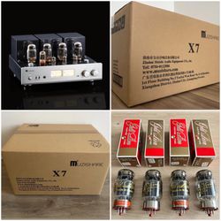 Muzishare X7 KT88 Tube Integrated Amplifier + New Set Genalex Gold Lion KT88 Tubes  – NEW/SEALED