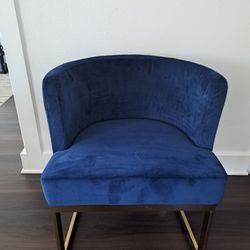 Blue Accent Chair NAVY BLUE
