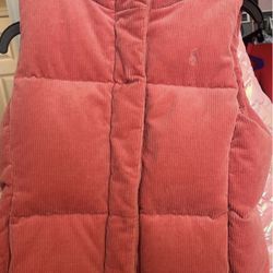 Girls Pink corduroy vest by Polo Ralph Lauren