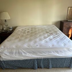 King Size Matterss Two Box Spring and Bed Frame 